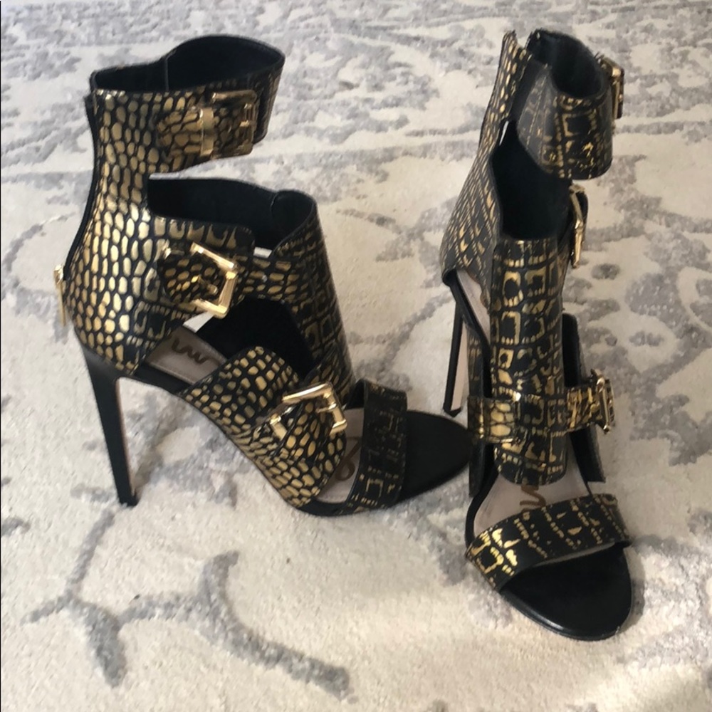 Black & Gold Heels